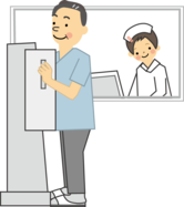 結核検診　イラスト
