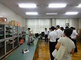 電子機械科見学の様子