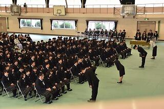 入学生達 入学生達