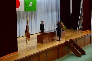 代表生徒による宣誓 代表生徒による宣誓