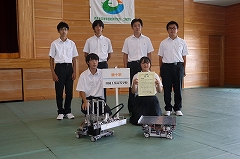 栃木県工業関係高等学校ロボットコンテスト準優勝真岡工業高校緑十字