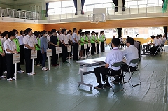 栃木県工業関係高等学校ロボットコンテスト開会式