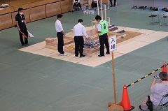 栃木県工業関係高等学校ロボットコンテスト競技の様子1