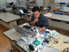 高校生ものづくりコンテスト電子回路組立部門関東大会谷中さん1