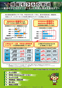 「情報モラルの育成」調査結果（平成２５年度調査研究事業）パンフレット