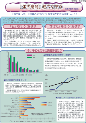 「本の時間」をつくろう（中学校・県立学校版）