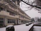 校庭・雪