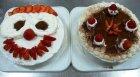 ケーキ　サンタと焚き火