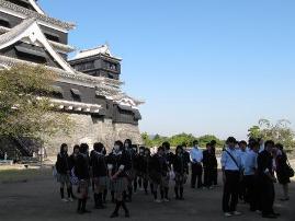 熊本城にて