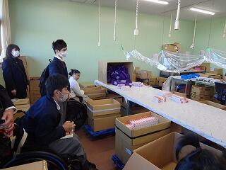 作業棟の見学