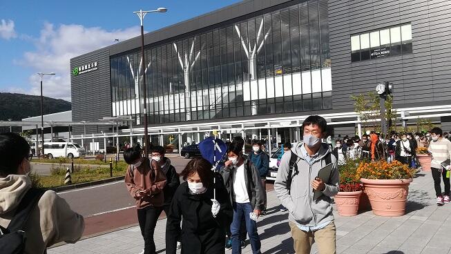 新函館北斗駅に到着