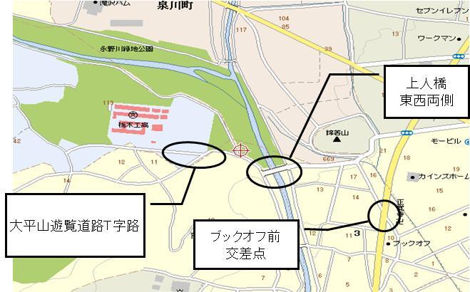 指導場所の地図