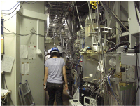 野辺山研修 45ｍ電波望遠鏡内部