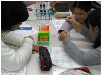 出前実験（生物系の様子）