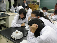 出前実験(化学系)の様子