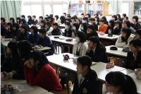 第２学年理型講演会の様子