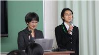 第２学年理型講演会 窪川先生と橋本さん