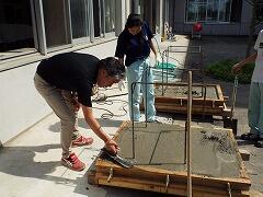 コンクリート打設作業