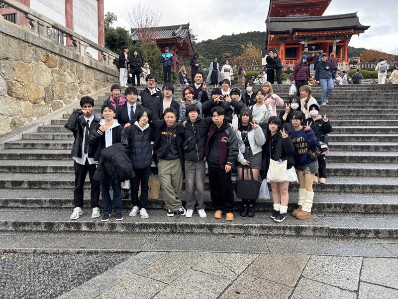 清水寺での記念撮影